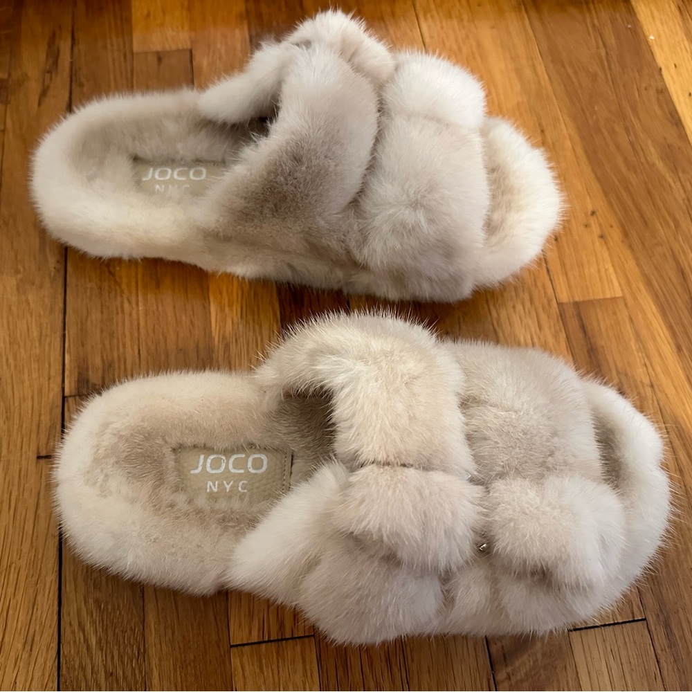 Faux Fur slides
